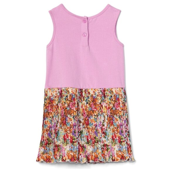 NEW Gap Baby Sleeveless Floral Pleats Knee Length Tank Top Dress Diaper Cover 2 - Picture 2 of 3